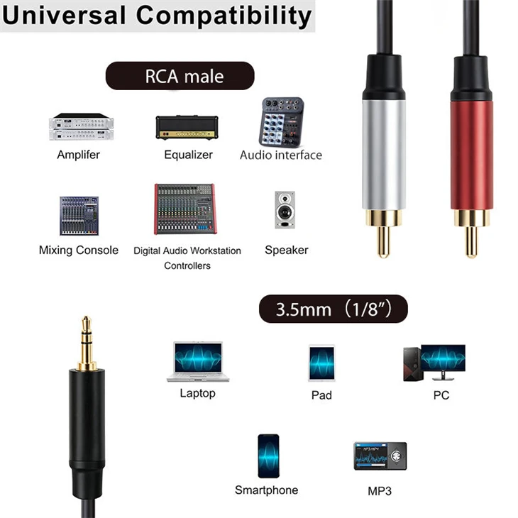 3.5mm To Dual RCA price 3.5mm To Dual RCA price