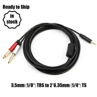 3,5 mm til 6,35 mm snúru